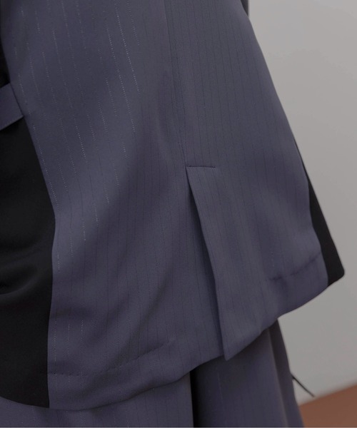 Eimee Law(エイミーロウ)の「ラメストライプミリタリーベスト(ベスト・レディース・スミクロ/ベージュ・FREE)」の17枚目の写真