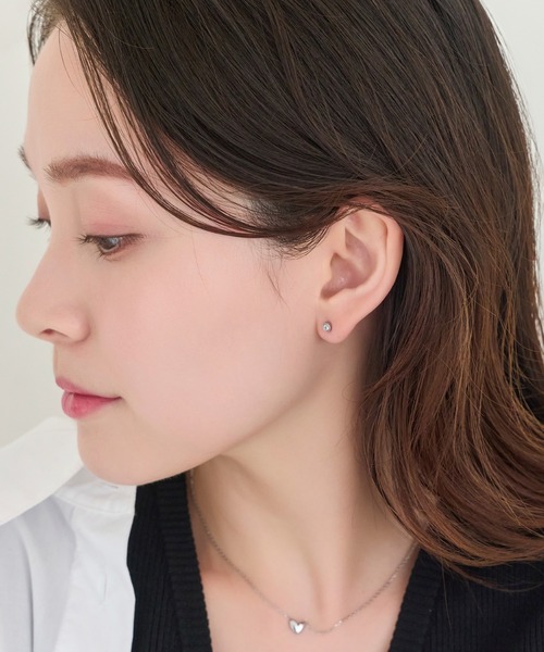 Phoebe(フィービィー)の「【金属アレルギー対応】プチシャイニングピアス(片耳)/サージカルステンレス(ピアス(片耳用)・レディース・シルバー/イエローゴールド・FREE)」の11枚目の写真