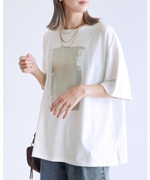 reca | 箔プリント半袖BIG Tシャツ(Tシャツ/カットソー)