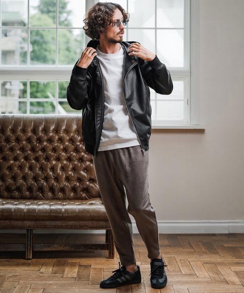 Magine(マージン)の「mj10909-Synthetic Leather Hooded Blouson フーデットブルゾン(ブルゾン・メンズ・ブラック/シルバー・48/46/44)」の22枚目の写真