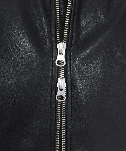 Magine(マージン)の「mj10909-Synthetic Leather Hooded Blouson フーデットブルゾン(ブルゾン・メンズ・ブラック/シルバー・48/46/44)」の8枚目の写真