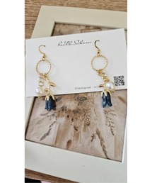 【ReeHK.Sakura】青チューリップピアス(MA)
