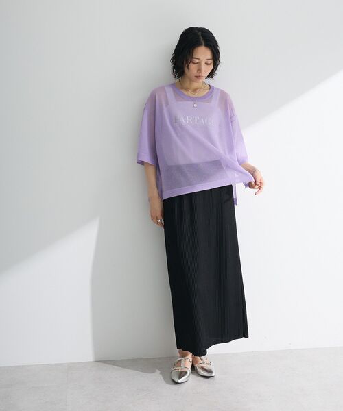 Green　Parks（グリーンパークス）の「楽ちん涼やかドライタッチイージースカート（スカート・レディース・ロイヤルブルー/グレイッシュベージュ/ブラック/チャコールグレー・FREE）」の14枚目の写真