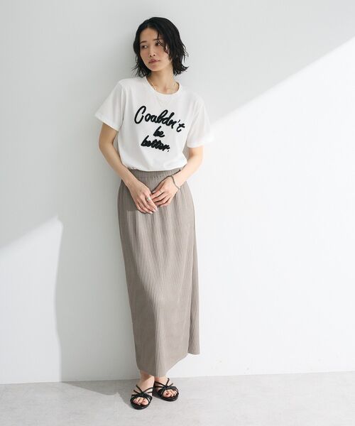 Green　Parks（グリーンパークス）の「楽ちん涼やかドライタッチイージースカート（スカート・レディース・ロイヤルブルー/グレイッシュベージュ/ブラック/チャコールグレー・FREE）」の15枚目の写真