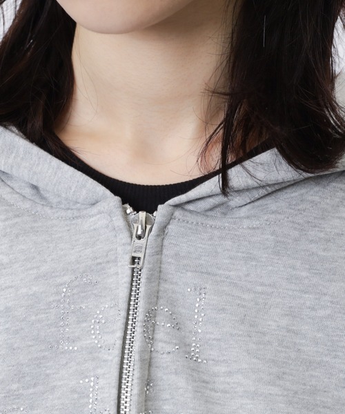 SPIRALGIRL（スパイラルガール）の「ラインストーンフーディー（パーカー・レディース・カモフラージュ/グレー/ブラック・FREE）」の18枚目の写真