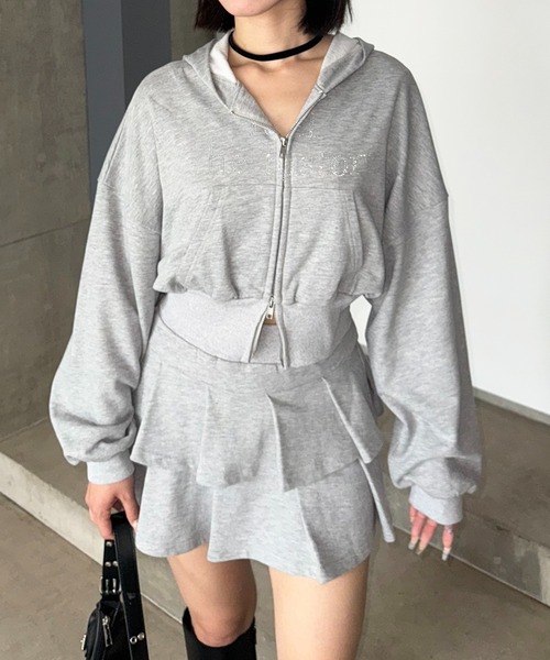 SPIRALGIRL（スパイラルガール）の「ラインストーンフーディー（パーカー・レディース・カモフラージュ/グレー/ブラック・FREE）」の10枚目の写真