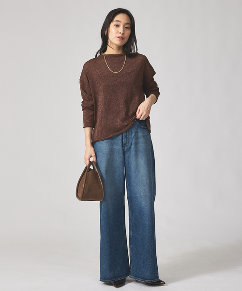 qualite（カリテ）の「【大人気ラメシリーズ】ラメシアーボックスニット/秋服/冬服（ニット/セーター・レディース・ブロンズ/シルバー/ブラック・フリー）」の7枚目の写真