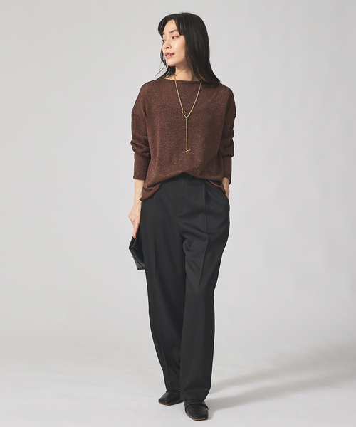 qualite（カリテ）の「【大人気ラメシリーズ】ラメシアーボックスニット/秋服/冬服（ニット/セーター・レディース・ブロンズ/シルバー/ブラック・フリー）」の9枚目の写真