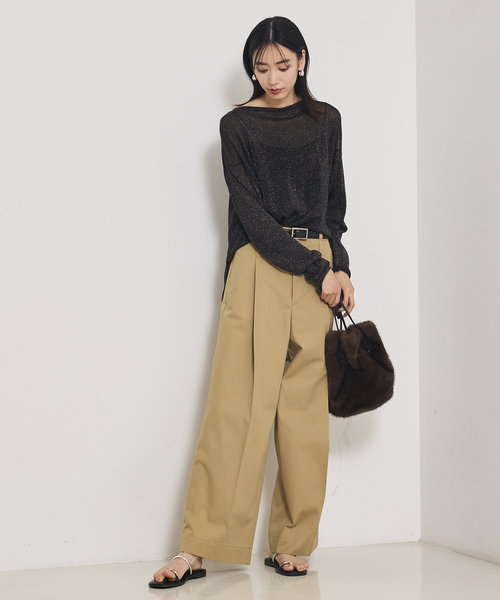 qualite（カリテ）の「【大人気ラメシリーズ】ラメシアーボックスニット/秋服/冬服（ニット/セーター・レディース・ブロンズ/シルバー/ブラック・フリー）」の15枚目の写真