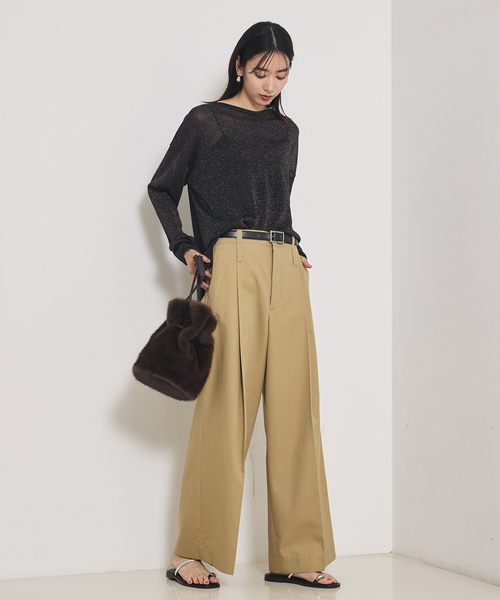 qualite（カリテ）の「【大人気ラメシリーズ】ラメシアーボックスニット/秋服/冬服（ニット/セーター・レディース・ブロンズ/シルバー/ブラック・フリー）」の16枚目の写真