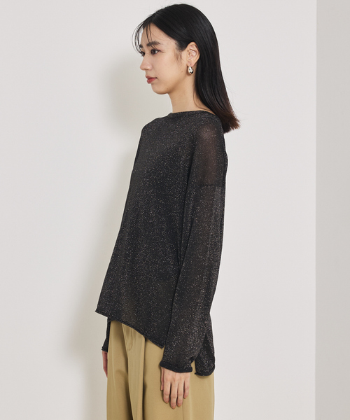 qualite（カリテ）の「【大人気ラメシリーズ】ラメシアーボックスニット/秋服/冬服（ニット/セーター・レディース・ブロンズ/シルバー/ブラック・フリー）」の17枚目の写真