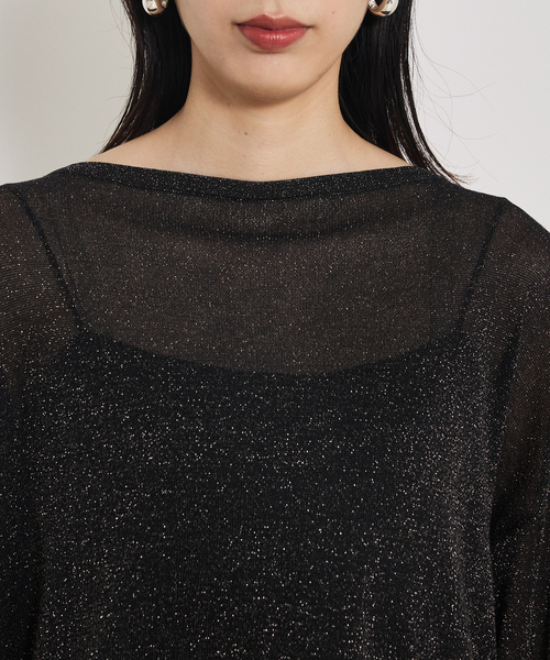 qualite（カリテ）の「【大人気ラメシリーズ】ラメシアーボックスニット/秋服/冬服（ニット/セーター・レディース・ブロンズ/シルバー/ブラック・フリー）」の19枚目の写真