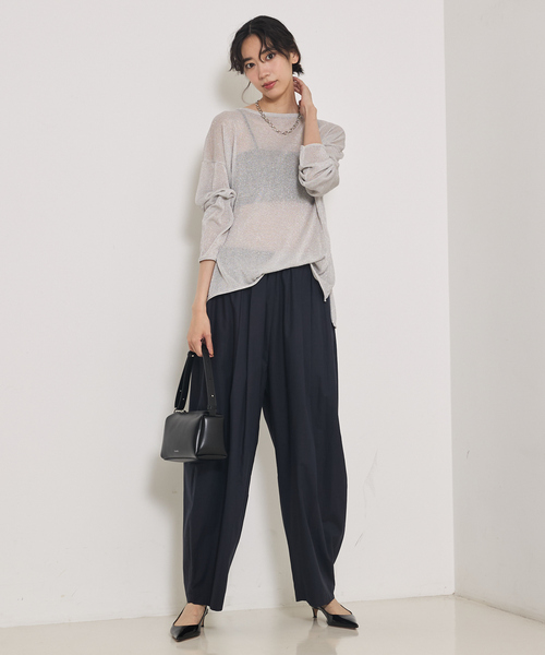 qualite（カリテ）の「【大人気ラメシリーズ】ラメシアーボックスニット/秋服/冬服（ニット/セーター・レディース・ブロンズ/シルバー/ブラック・フリー）」の22枚目の写真