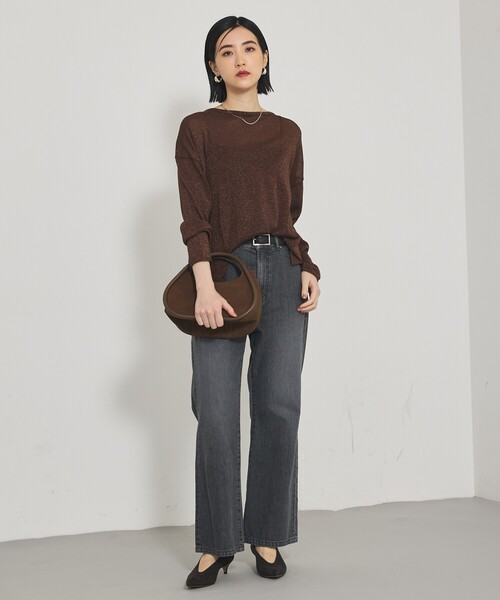 qualite（カリテ）の「【大人気ラメシリーズ】ラメシアーボックスニット/秋服/冬服（ニット/セーター・レディース・ブロンズ/シルバー/ブラック・フリー）」の8枚目の写真