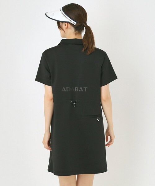 adabat（アダバット）の「ライトスムースハーフジップワンピース（ワンピース・レディース・ベージュ/ブラック・42/38/40）」の3枚目の写真
