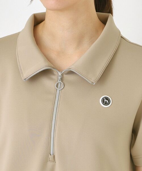 adabat（アダバット）の「ライトスムースハーフジップワンピース（ワンピース・レディース・ベージュ/ブラック・42/38/40）」の15枚目の写真