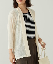 メッシュ素材トッパーカーディガン