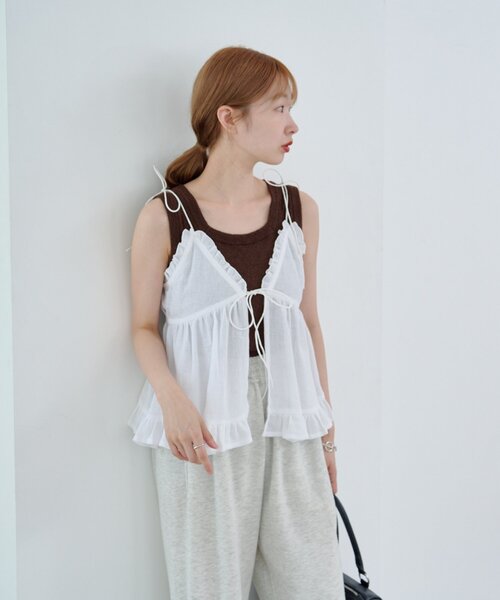 フリルキャミビスチェ（キャミソール）｜Kastane（カスタネ）の