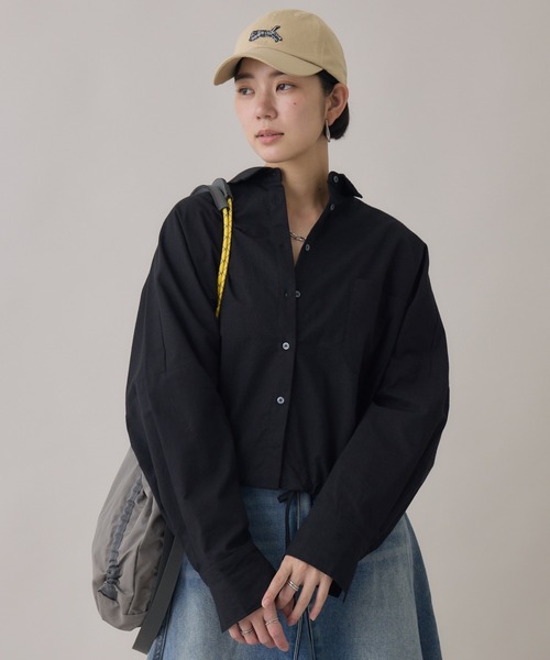 Paradise Picnic（パラダイスピクニック）の「SUGAR ROSE ドロストデザインシャツ（シャツ/ブラウス・レディース・ベージュ/ホワイト/ブラック・FREE）」の2枚目の写真