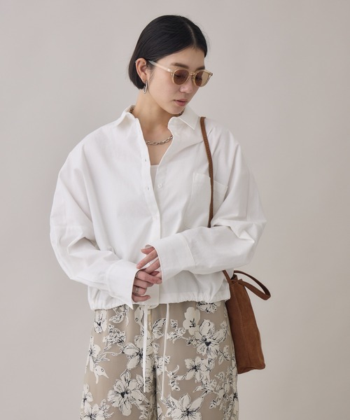 Paradise Picnic（パラダイスピクニック）の「SUGAR ROSE ドロストデザインシャツ（シャツ/ブラウス・レディース・ベージュ/ホワイト/ブラック・FREE）」の13枚目の写真