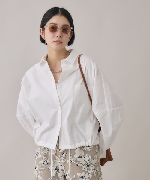 Paradise Picnic（パラダイスピクニック）の「SUGAR ROSE ドロストデザインシャツ（シャツ/ブラウス・レディース・ベージュ/ホワイト/ブラック・FREE）」の15枚目の写真