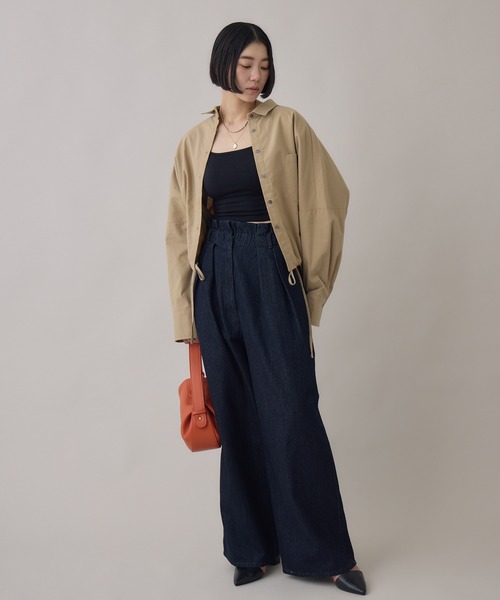 Paradise Picnic（パラダイスピクニック）の「SUGAR ROSE ドロストデザインシャツ（シャツ/ブラウス・レディース・ベージュ/ホワイト/ブラック・FREE）」の19枚目の写真