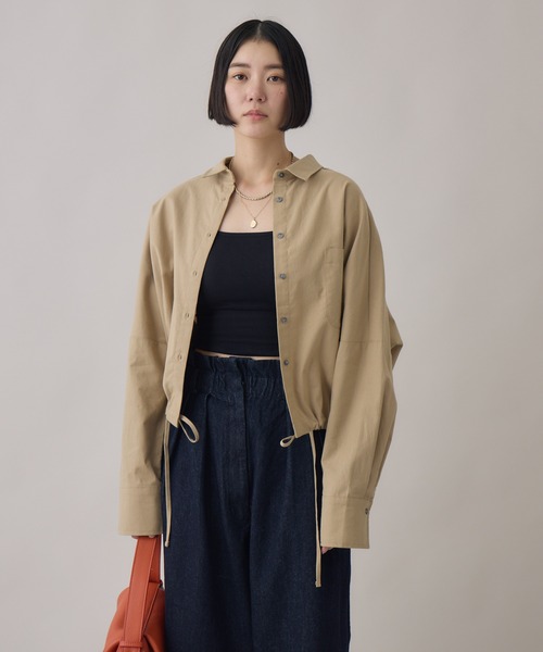 Paradise Picnic（パラダイスピクニック）の「SUGAR ROSE ドロストデザインシャツ（シャツ/ブラウス・レディース・ベージュ/ホワイト/ブラック・FREE）」の21枚目の写真