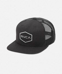 RVCA（ルーカ）の「RVCA メンズ COMMONWEALTH TRUCKER キャップ 【2025年夏モデル】/ルーカロゴスナップバックメッシュキャップ（帽子）（キャップ）」