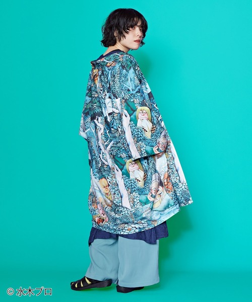 水木しげる》リバーシブル羽織（カーディガン/ボレロ）｜カヤ（カヤ