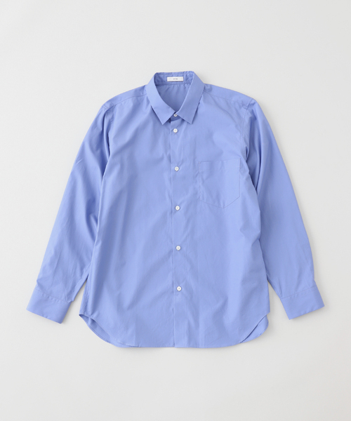 ATON(エイトン)の「ATON (エイトン) SUVIN BROAD STANDARD SHIRT(シャツ/ブラウス・メンズ・ホワイト/ブルー系その他・4)」の1枚目の写真