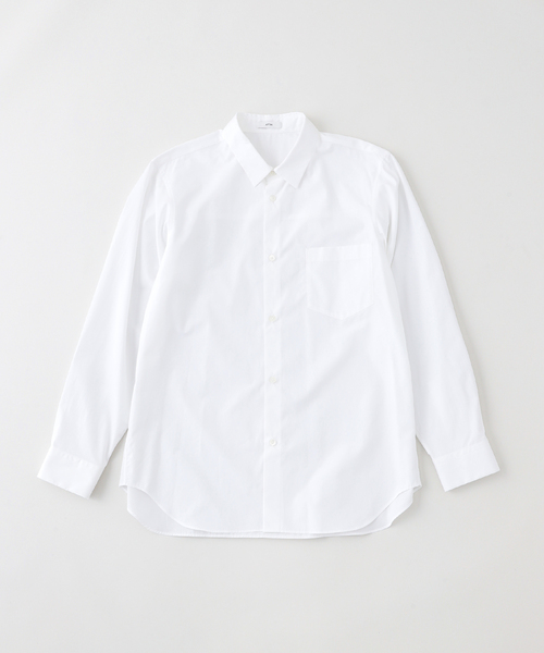 ATON(エイトン)の「ATON (エイトン) SUVIN BROAD STANDARD SHIRT(シャツ/ブラウス・メンズ・ホワイト/ブルー系その他・4)」の2枚目の写真