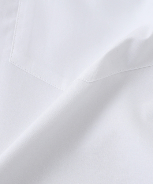 ATON(エイトン)の「ATON (エイトン) SUVIN BROAD STANDARD SHIRT(シャツ/ブラウス・メンズ・ホワイト/ブルー系その他・4)」の6枚目の写真