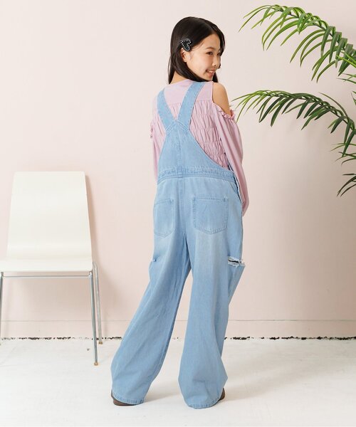 algy(アルジー)の「シャーリング肩あきトップス(Tシャツ/カットソー・キッズ・ピンク/オフホワイト/ブラック・XX-SMALL/X-SMALL/MEDIUM/SMALL)」の12枚目の写真