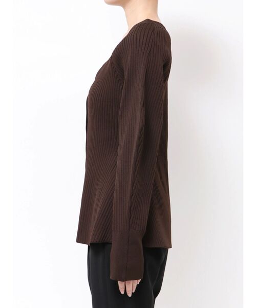 ELENDEEK（エレンディーク）の「シルエットアンサンブルニット（カーディガン/ボレロ・レディース・ラベンダー/ブラック/ブラウン・FREE）」の22枚目の写真