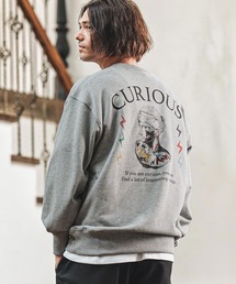 msw1737- ヘビーウェイトプリントCNスウェット_Curious(CASD-167)