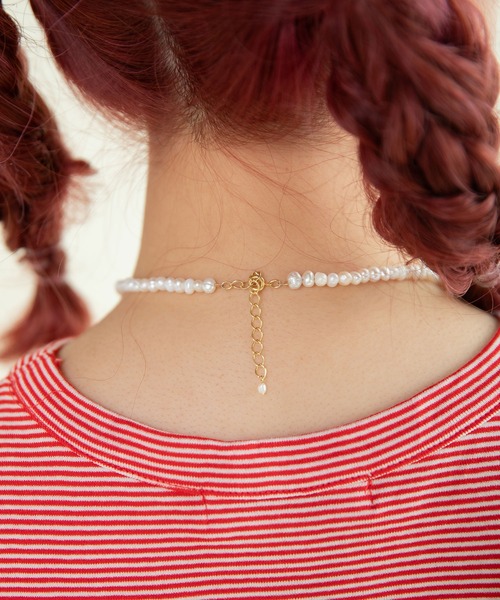 Dot&Stripes CHILD WOMAN(ドットアンドストライプス チャイルドウーマン)の「淡水ポテトパール ネックレス(調節あり)(ネックレス・レディース・アイボリー・FREE)」の3枚目の写真