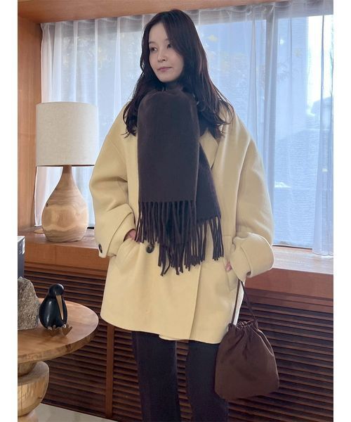 woolコクーンシルエットピーコート（ピーコート）｜Mila Owen（ミラ