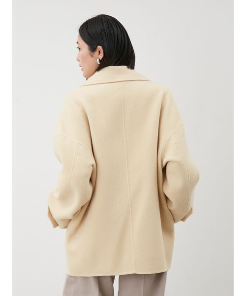 セール】woolコクーンシルエットピーコート（ピーコート）｜Mila Owen