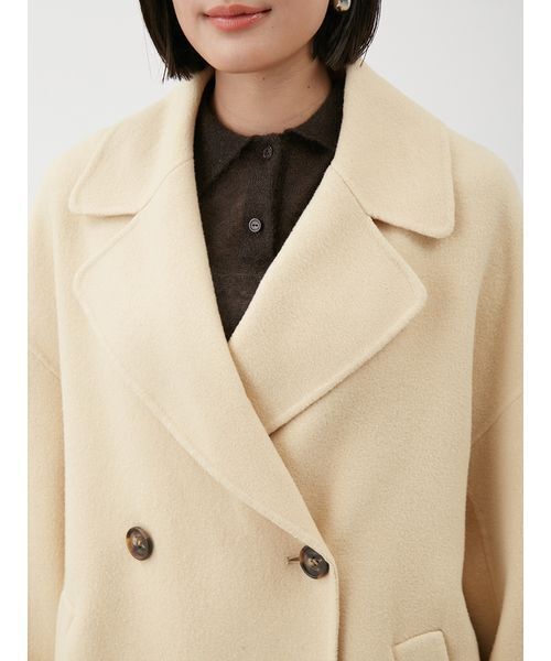 woolコクーンシルエットピーコート（ピーコート）｜Mila Owen（ミラ