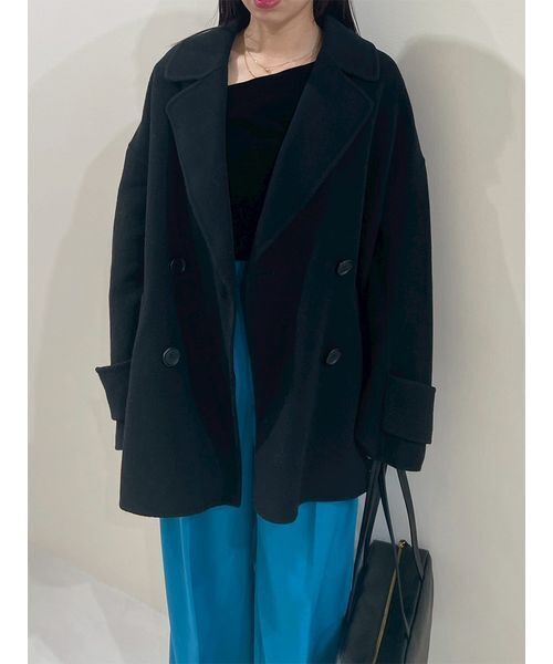 Mila Owen woolコクーンシルエットピーコート Mila Owen｜woolコクーンシルエットピーコート | Rakuten Fashion(楽天