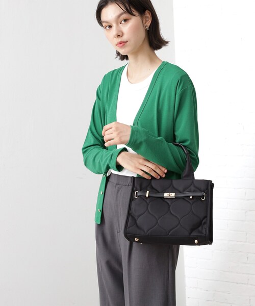 THE SHOP TK (ザ ショップ ティーケー )の「ナイロンキルトミドルトートバッグ(トートバッグ・レディース・ブラック/ベージュ・00)」の3枚目の写真