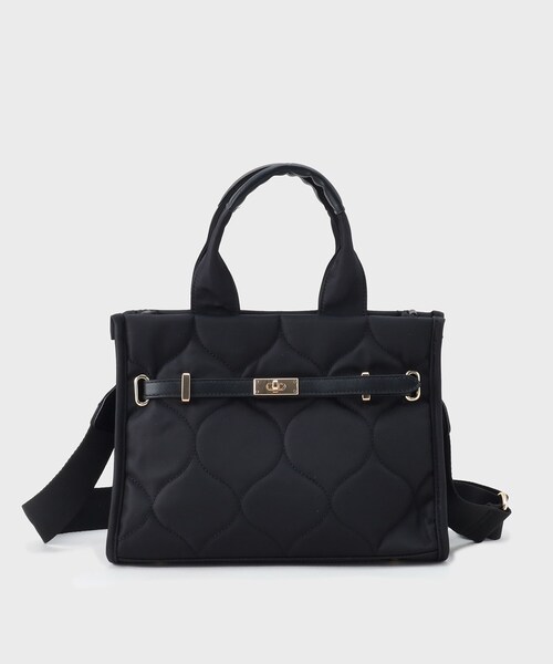 THE SHOP TK (ザ ショップ ティーケー )の「ナイロンキルトミドルトートバッグ(トートバッグ・レディース・ブラック/ベージュ・00)」の7枚目の写真