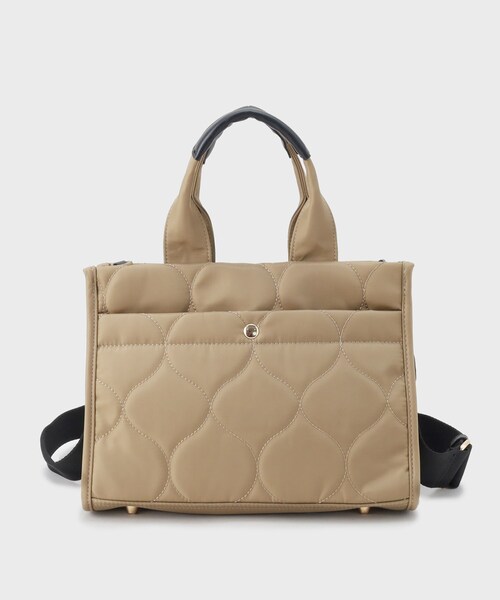 THE SHOP TK (ザ ショップ ティーケー )の「ナイロンキルトミドルトートバッグ(トートバッグ・レディース・ブラック/ベージュ・00)」の10枚目の写真