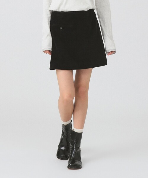 Ray BEAMS（レイビームス）の「モール ミニ スカート（スカート・レディース・ブラック/グレー・0/1）」の18枚目の写真