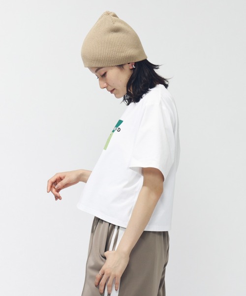 TIGORA（ティゴラ）の「ティゴラ TIGORA ドライクロップドグラフィックTシャツ（Tシャツ/カットソー・レディース・ブラック/ホワイト・S/M/L/XL）」の5枚目の写真