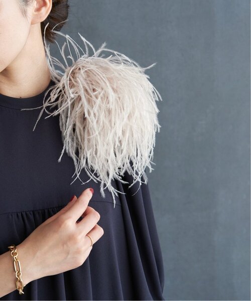 オーストリッチコサージュ（ブローチ/コサージュ）｜VERMEIL par iena