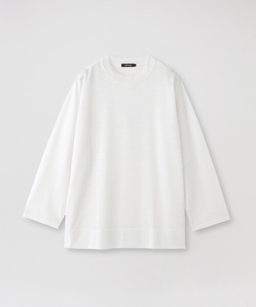 LOVELESS(ラブレス)の「スラブロンT(Tシャツ/カットソー・レディース・オフホワイト/ブラック/ブラウン系その他3・M/L)」の1枚目の写真