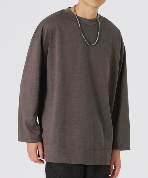LOVELESS(ラブレス)の「スラブロンT(Tシャツ/カットソー・レディース・オフホワイト/ブラック/ブラウン系その他3・M/L)」の7枚目の写真