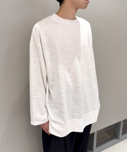 LOVELESS(ラブレス)の「スラブロンT(Tシャツ/カットソー・レディース・オフホワイト/ブラック/ブラウン系その他3・M/L)」の4枚目の写真