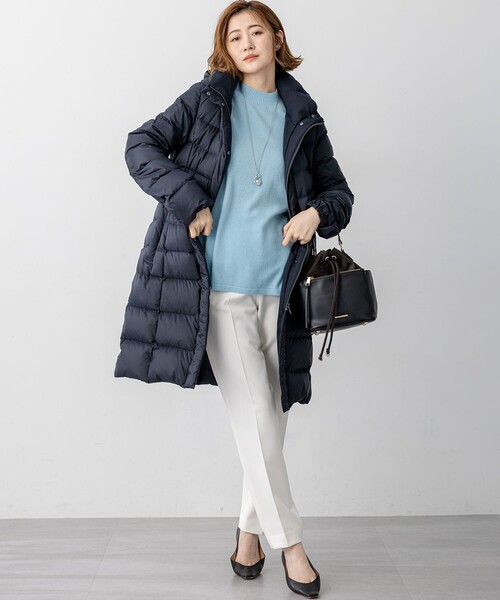 23区（ニジュウサンク）の「【洗える】ピュアカシミヤ フレア ニット（ニット/セーター・レディース・ブルー系/イエロー系/黄土色系/ライトグレー系/スカイブルー系/オレンジ系/ベージュ系・38）」の18枚目の写真